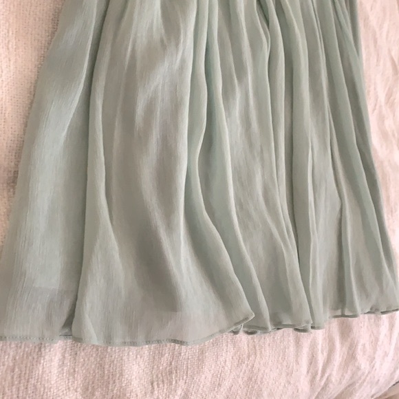 Robe De Soirée JS Boutique Une épaule En Soie Chiffon - Taille 4, Vert, Neuve Sans étiquettes